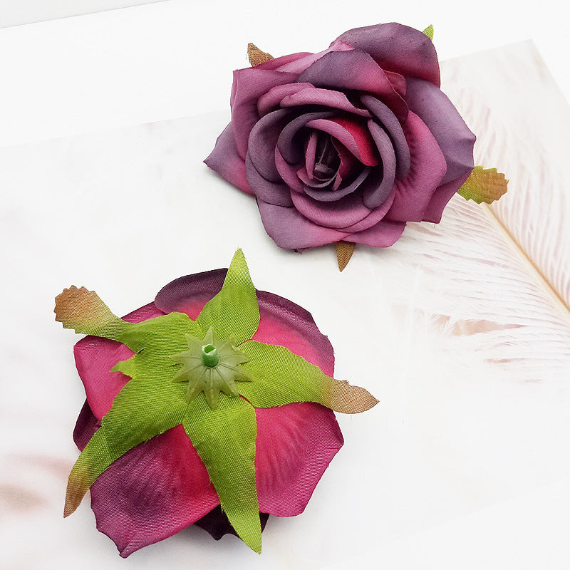 High-grade Simulation Rose Head DIY Handmade Materials