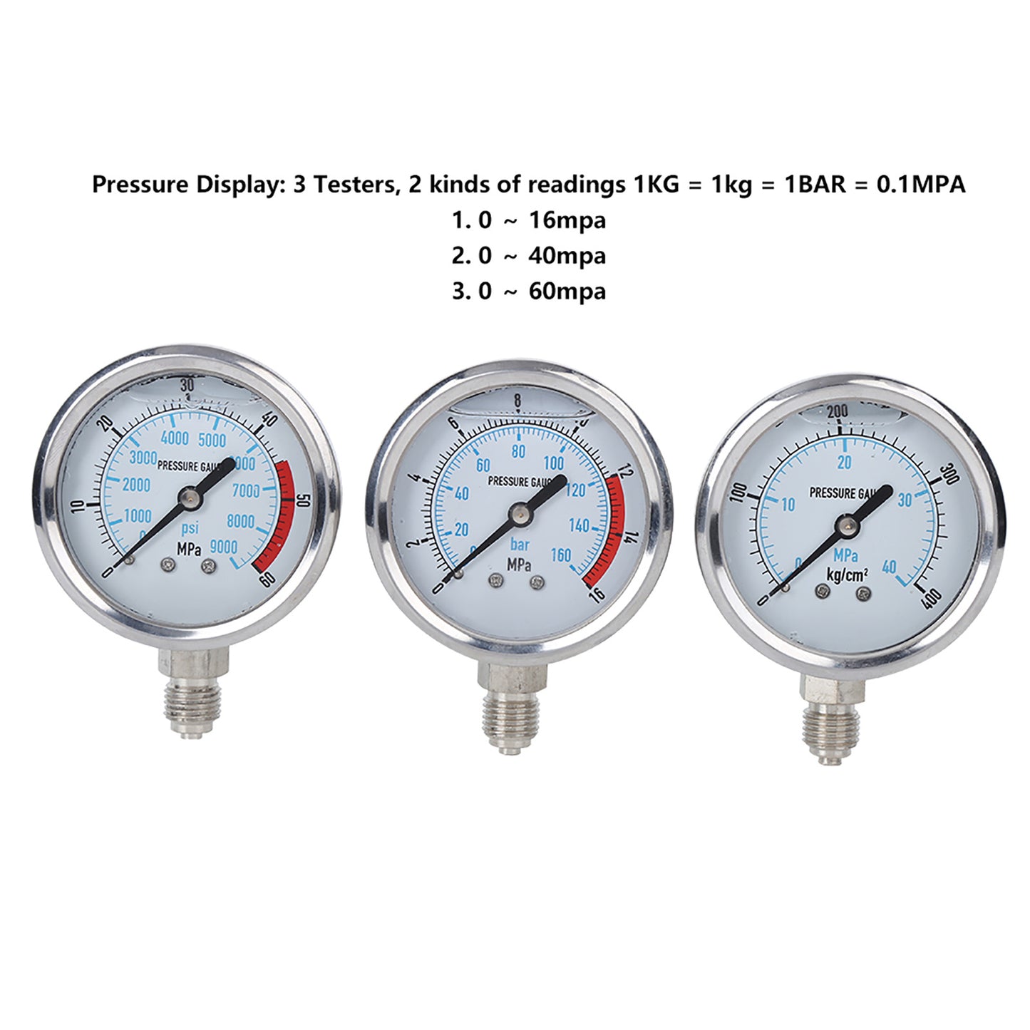 Portable Hydraulic Pressure Test Kit Hydraulic Equipment Tester Pressure Testing Tool