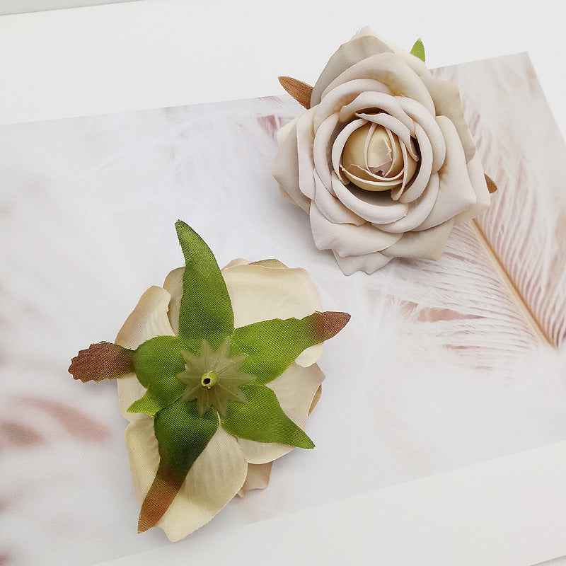 High-grade Simulation Rose Head DIY Handmade Materials