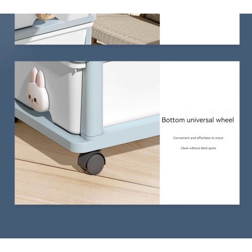 Drawer Storage Rack - 4 Drawers - 4 Layer, Flexible Mobility With Wheels,Wardrobe Storage Organization, Books, Toys, Miscellaneous Storage Rack Suitable For Study, Bedroom, Living Room, Dormitory, Etc