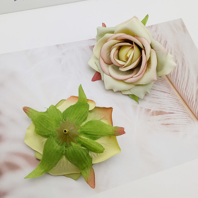 High-grade Simulation Rose Head DIY Handmade Materials