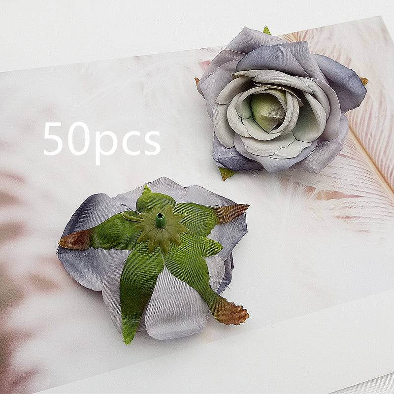High-grade Simulation Rose Head DIY Handmade Materials