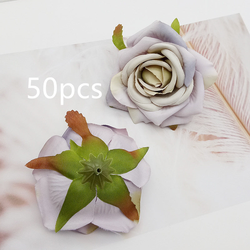 High-grade Simulation Rose Head DIY Handmade Materials
