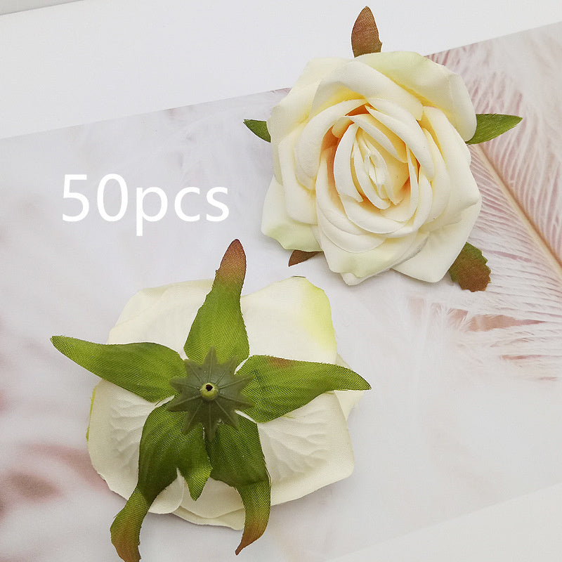 High-grade Simulation Rose Head DIY Handmade Materials