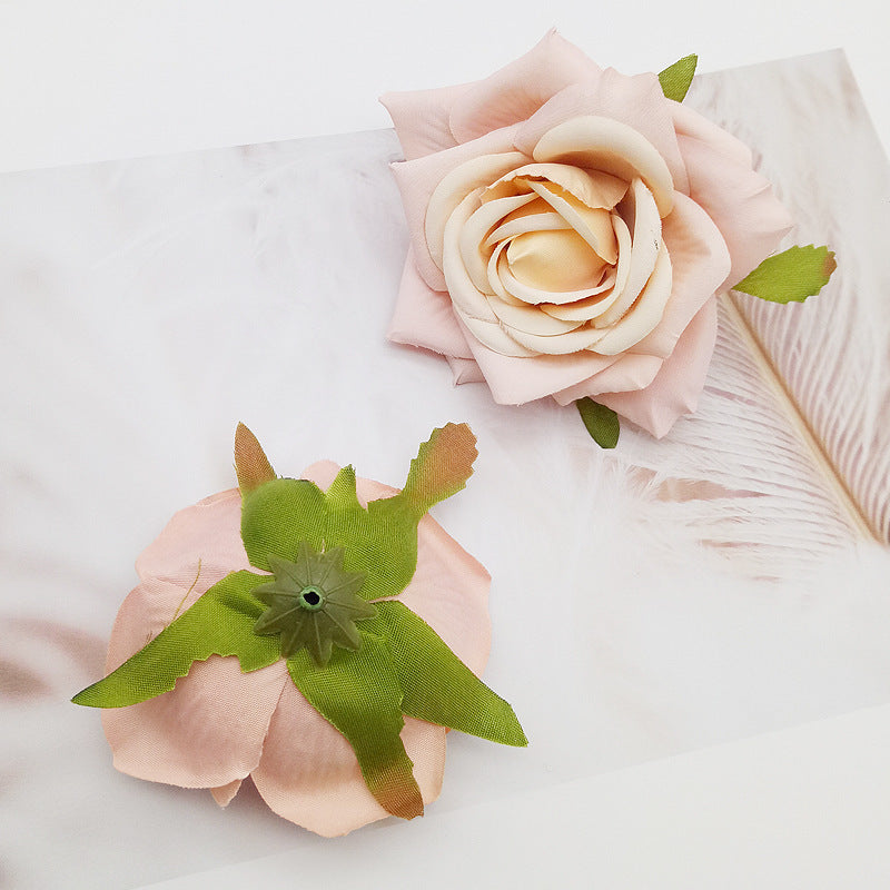 High-grade Simulation Rose Head DIY Handmade Materials