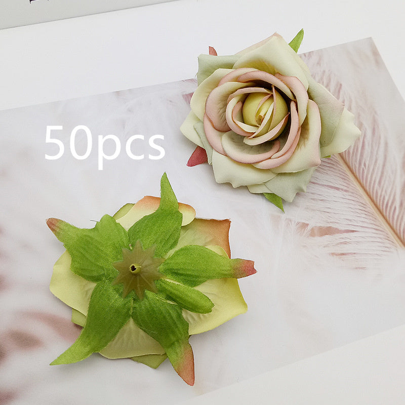 High-grade Simulation Rose Head DIY Handmade Materials