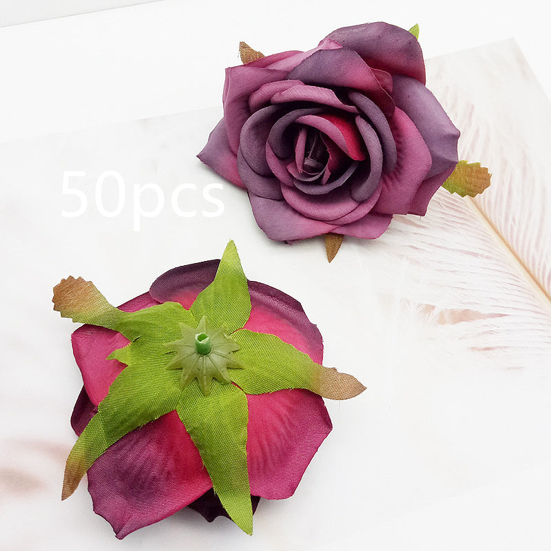 High-grade Simulation Rose Head DIY Handmade Materials